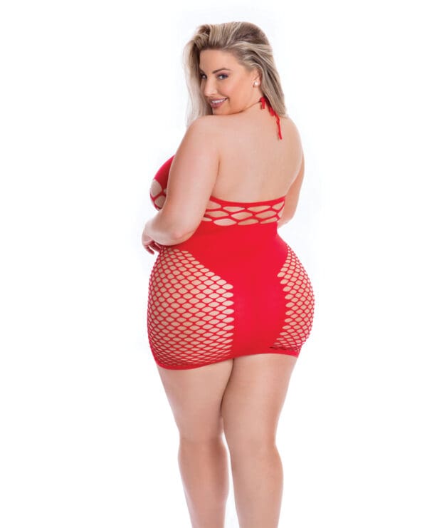 Pink Lipstick Girl Gone Bad Dress Red QN - Image 2
