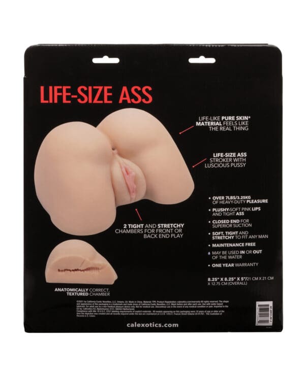 Stroke It Life Size Ass - Ivory - Image 2