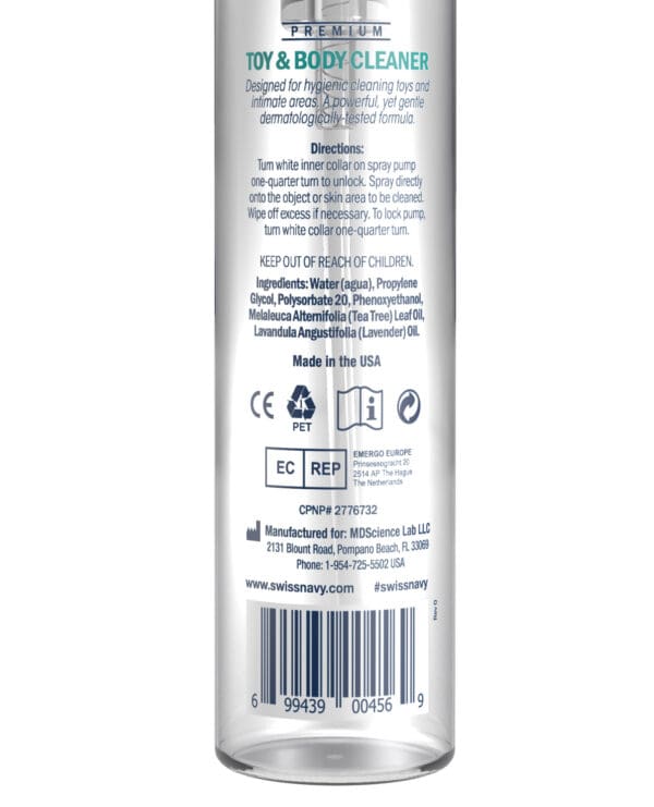 Swiss Navy Toy & Body Foaming Cleaner - 7 oz - Image 2