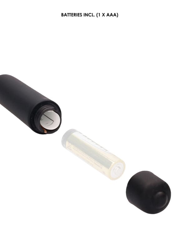 Shots Ouch Extra Long Urethral Sounding Silicone Vibrating Bullet Plug - Black - Image 5