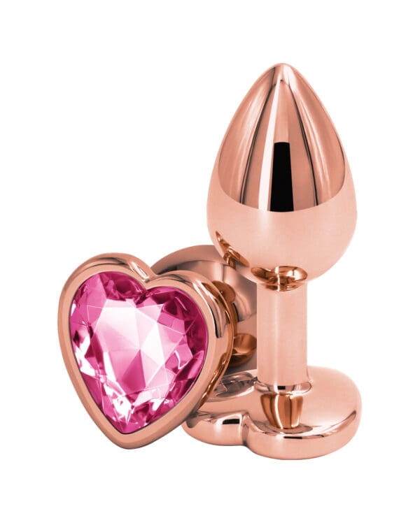 Rear Assets Rose Gold Heart Small - Pink - Image 2