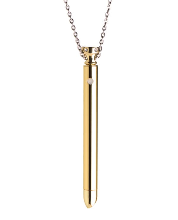 Charmed 7X Vibrating Necklace - Gold - Image 2