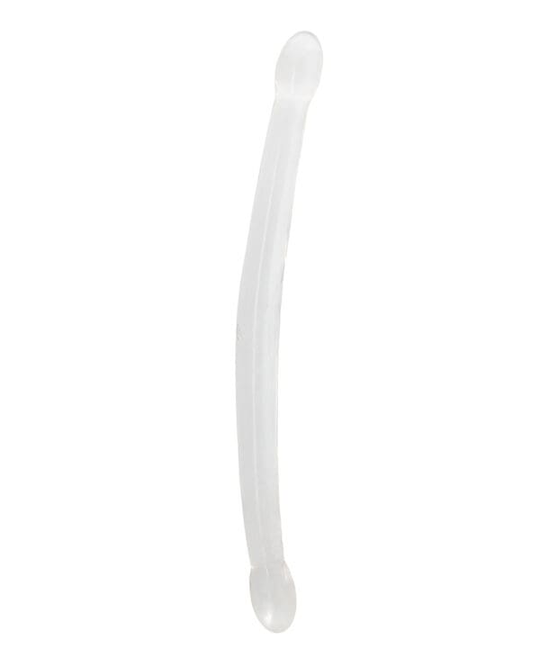 Shots RealRock Crystal Clear 17" Double Dildo  - Transparent - Image 2