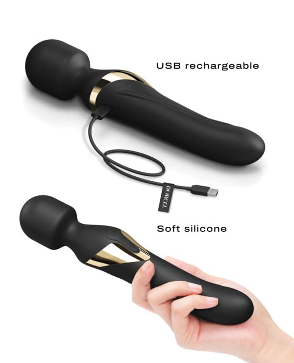 Dorcel Dual Orgasms Wand - Black/Gold - Image 5