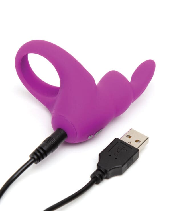Happy Rabbit Rechargeable Cock Ring - Purple - Image 4
