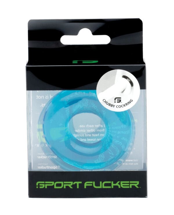 Sport Fucker Chubby Cockring - Ice Blue - Image 2