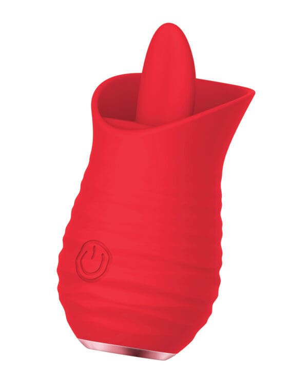 Luv Inc. Tongue Flickering Vibrator - Red - Image 3