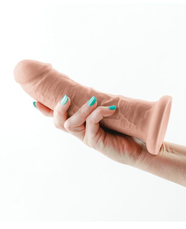 Colours Dual Density 7" Dildo - White - Image 4