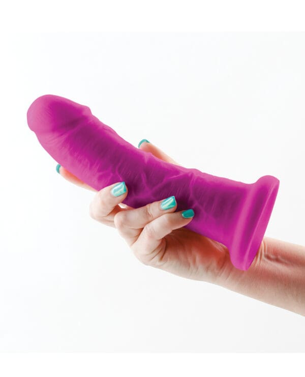 Colours Dual Density 7" Dildo - Purple - Image 4