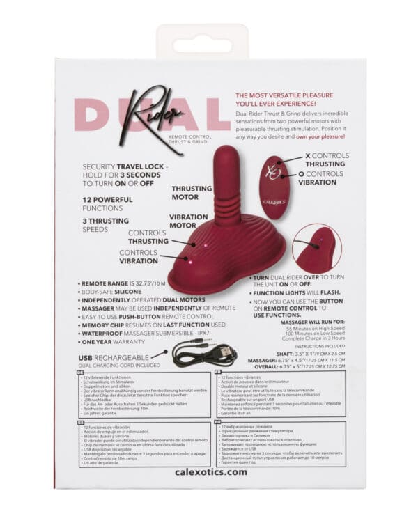 Dual Rider Remote Control Thrust and Grind - Red - Image 2