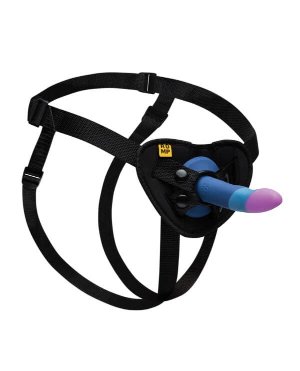 ROMP Piccolo 3 Color 5.5" Dildo Pegging Kit - Blue - Image 5