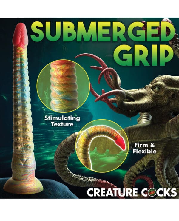 Creature Cocks Tentacle Dick Silicone Dildo - Multi Color - Image 5