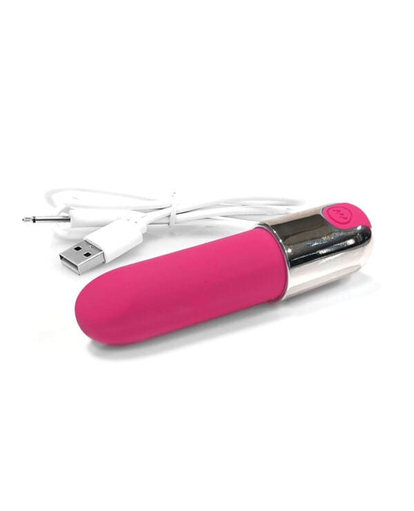 Nixie Smooch Rechargeable Lipstick Vibrator - Pink Ombre - Image 4