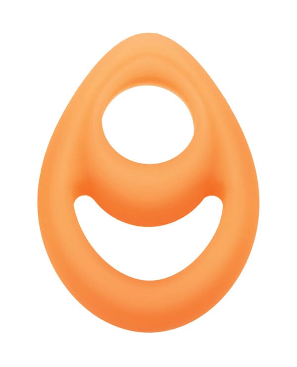 Alpha Liquid Silicone Glow in the Dark Teardrop Cock Ring - Image 2