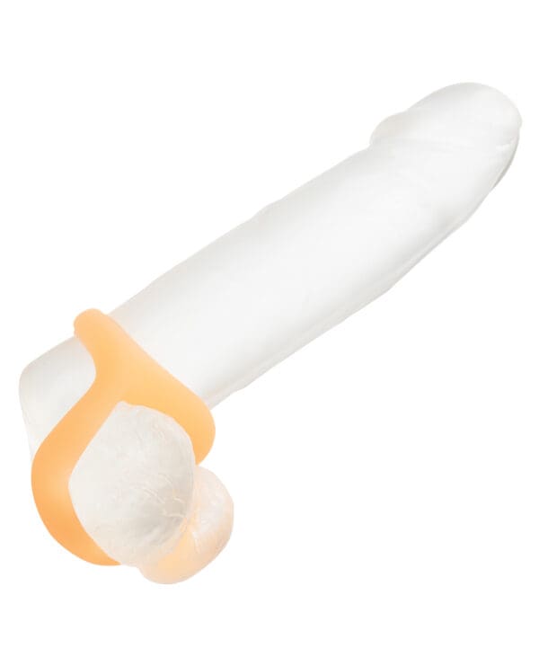 Alpha Liquid Silicone Glow in the Dark Teardrop Cock Ring - Image 5
