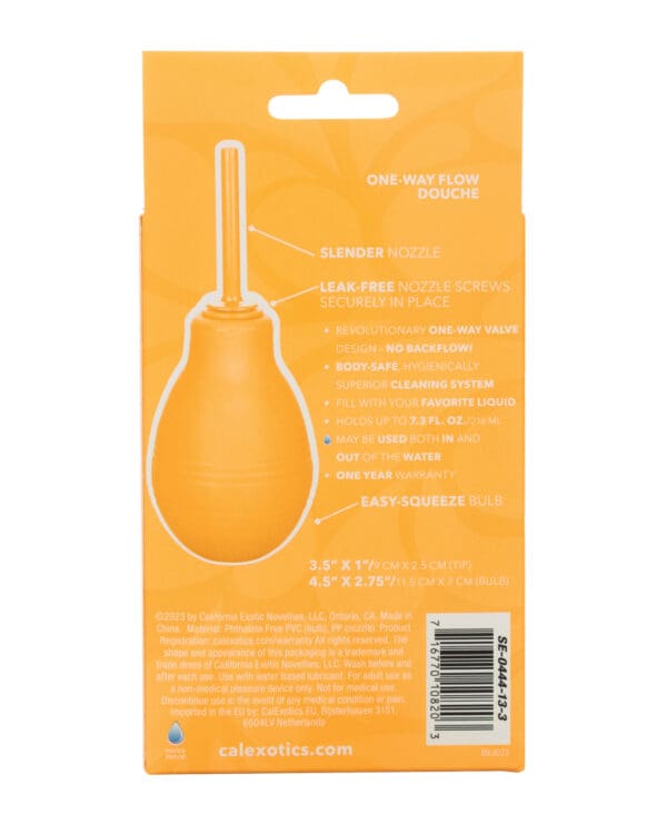 Cheeky One Way Flow Anal Douche - Orange - Image 5