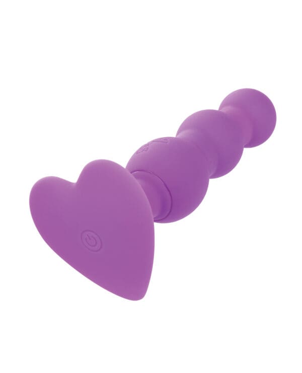First Time Vibrating Triple Beaded Anal Probe - Purple - Image 3