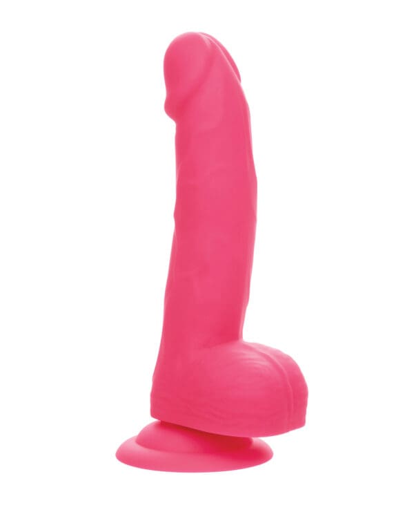 Silicone Studs Neon 6" Dildo - Pink - Image 2