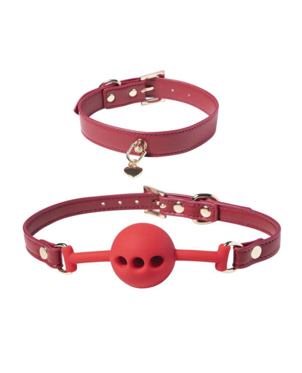 Kinky Play Box Red Passion 8 pc Set Bondage Kit - Red - Image 2