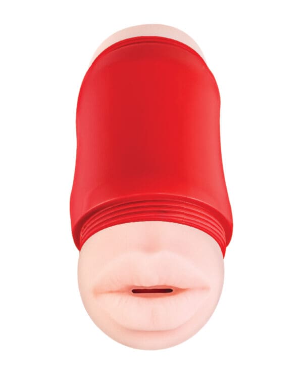 Delite Two Ways Mouth & Vagina Masturbator - White - Image 2