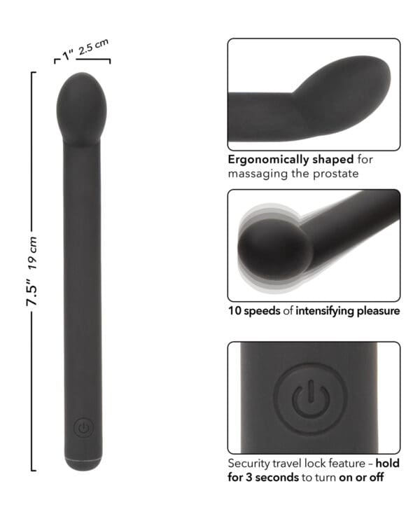 Dr. Joel Kaplan Rechargeable Prostate Massager - Black - Image 5