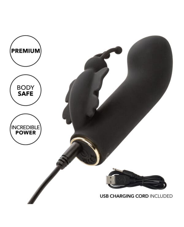 Raven Butterfly G-Spot Vibrator - Black - Image 5