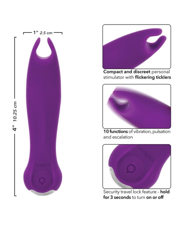 Kyst Teaser Stimulator w/Flickering Ticklers - Purple - Image 5