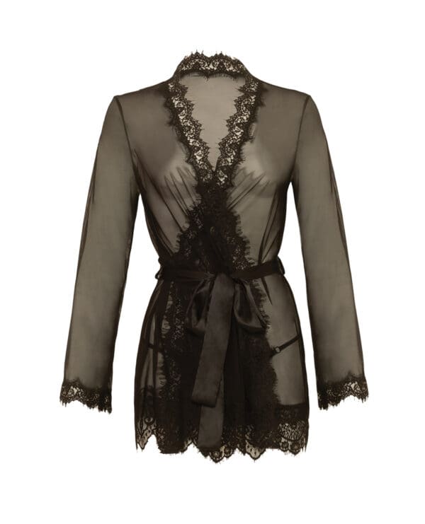 Provence Short Robe - Black S/M - Image 3