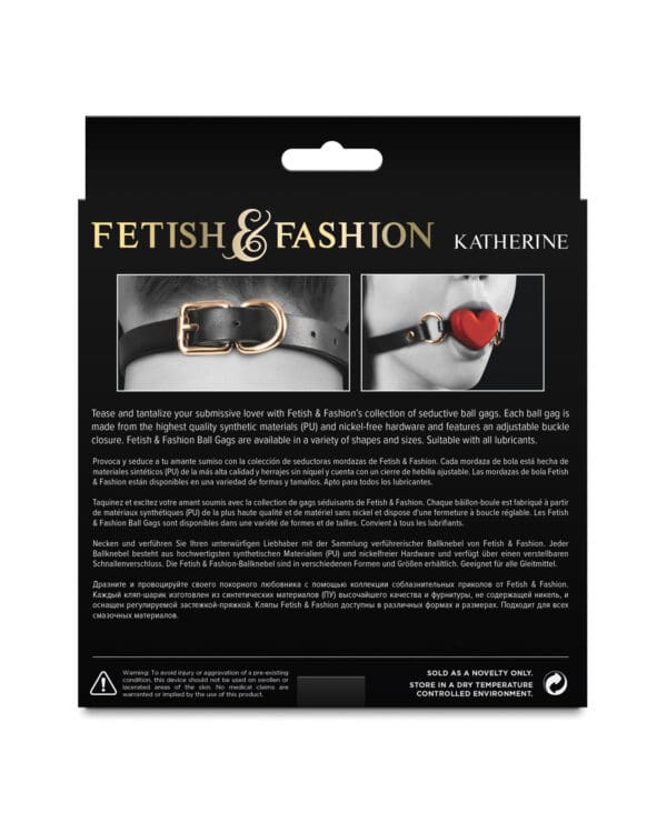 Fetish & Fashion Katherine Ball Gag - Red - Image 3