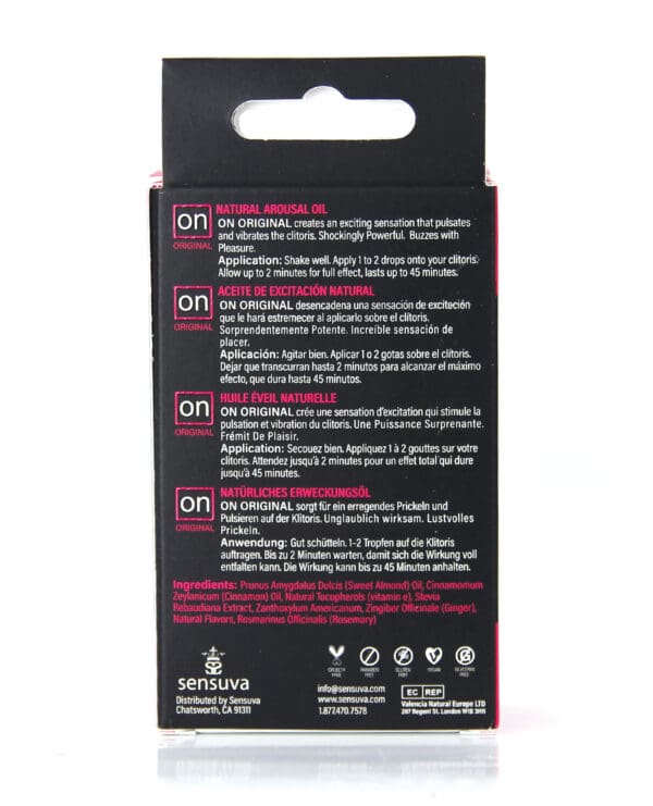 ON Original Arousal Oil Medium Box - 5 ml - Image 3