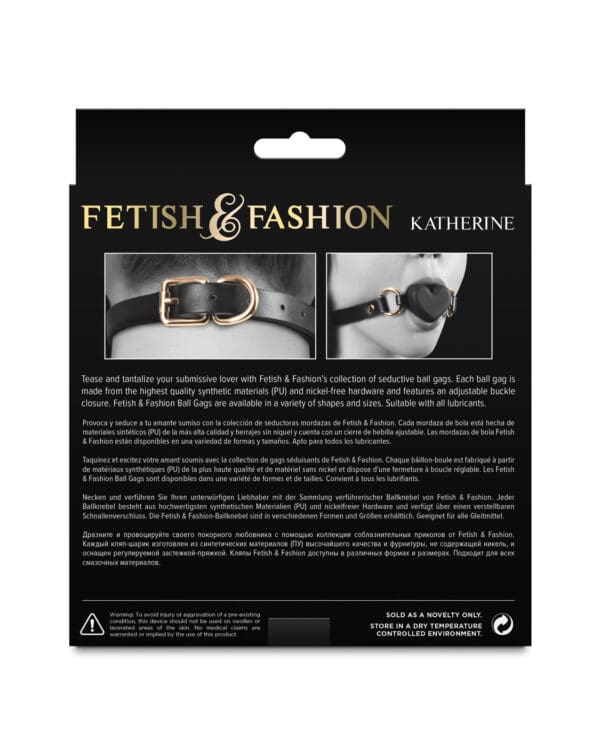 Fetish & Fashion Katherine Ball Gag - Black - Image 3