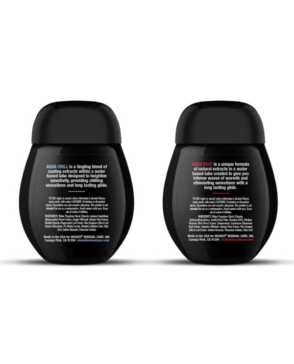 Wicked Sensual Care Sensation Kit Cooling and Warming Water Based Lubricants - 1.5 oz Bottles - Image 4