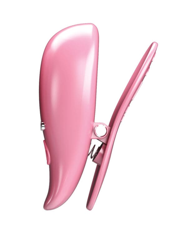 Pretty Love Leaf Wireless Vibrating Nipple Clamps - Pink - Image 4