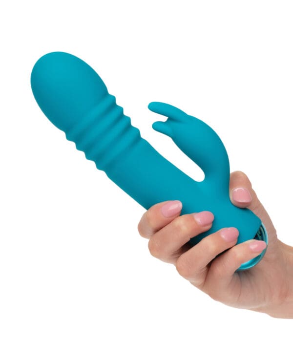 Thicc Chubby Thrusting Tickler - Aqua - Image 4