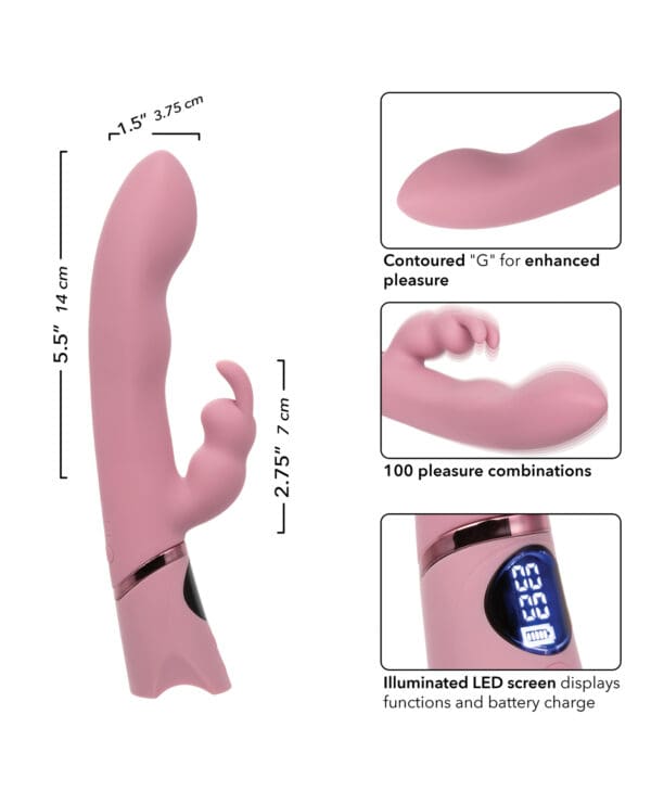 Orgasmatron Digital G-Bunny Vibrator - Pink - Image 5
