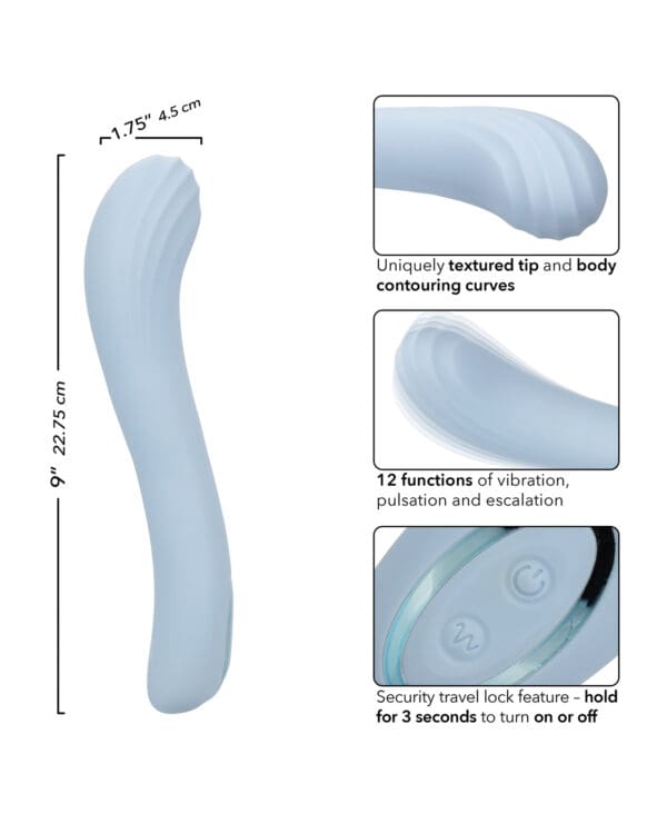 Azure Collection Contoured G Vibrator - Blue - Image 5