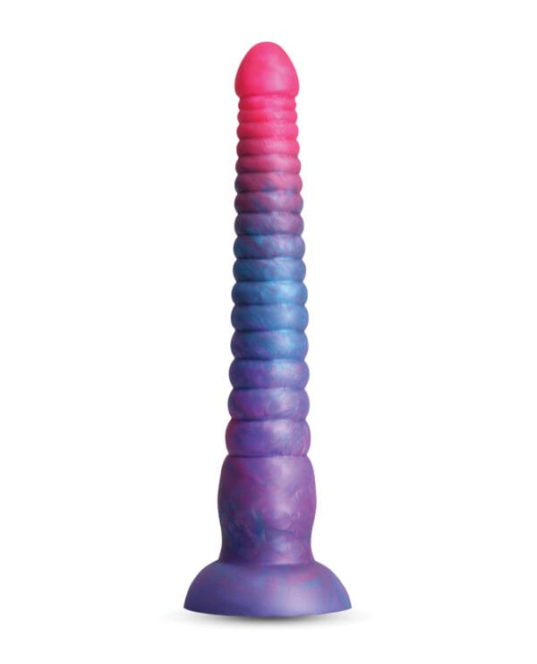 Colours Stacked 9" Dildo - Pink/Blue - Image 2