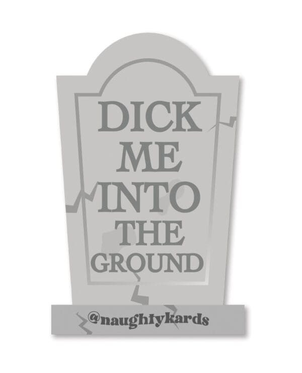 Halloween Dick In Ground Greeting Card w/Sticker - Image 4