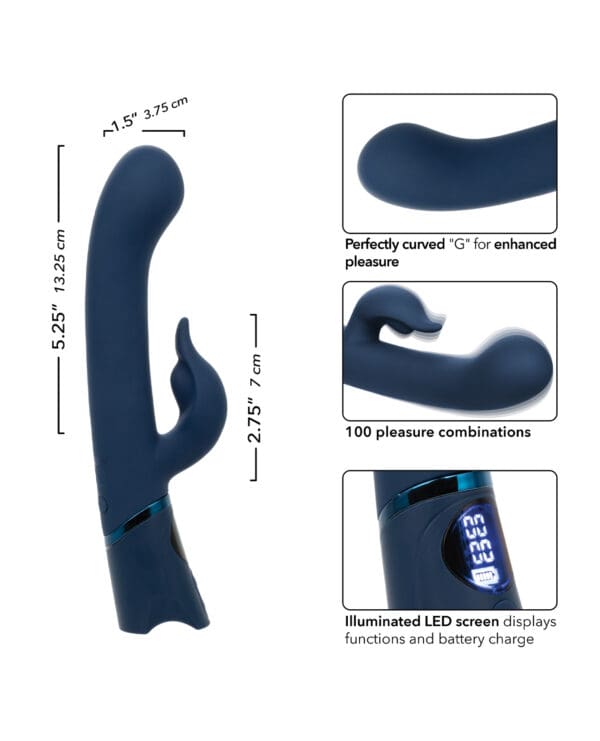 Orgasmatron Digital G-Teaser Vibrator - Blue - Image 5