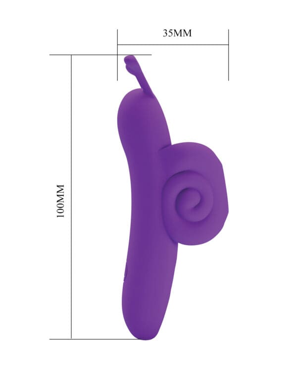 Pretty Love Snail Honey Finger Vibe - Purple - Image 5