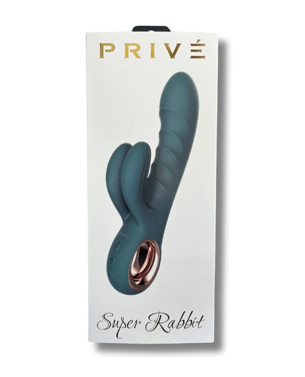 PRIVE Super Rabbit Vibrator - Teal - Image 3