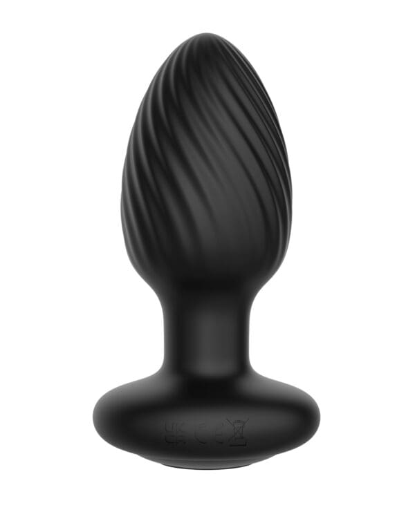 Nexus Tornado Rotating & Vibrating Large Butt Plug w/Remote - Black - Image 2