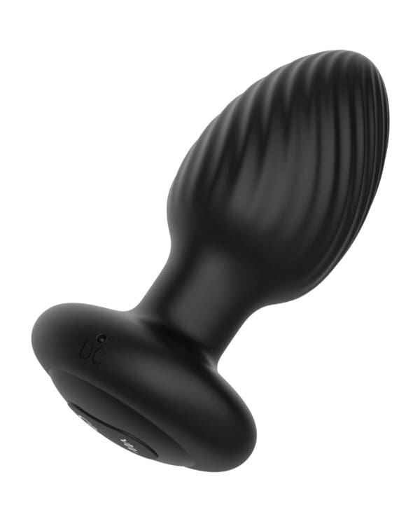 Nexus Tornado Rotating & Vibrating Large Butt Plug w/Remote - Black - Image 3