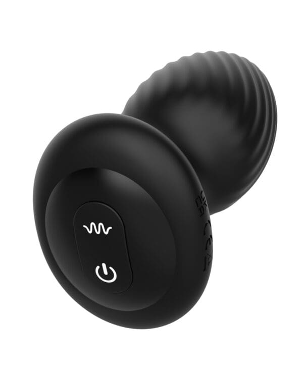 Nexus Tornado Rotating & Vibrating Large Butt Plug w/Remote - Black - Image 4