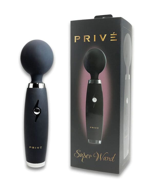 PRIVE Super Wand Massager - Black - Image 2