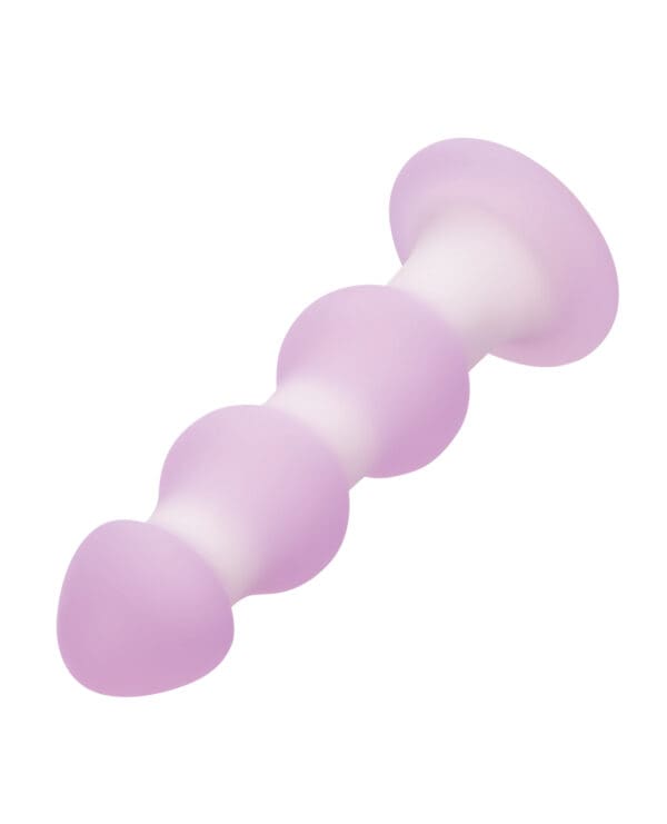Lavender Haze Beaded Anal Probe - Lavender/White - Image 3