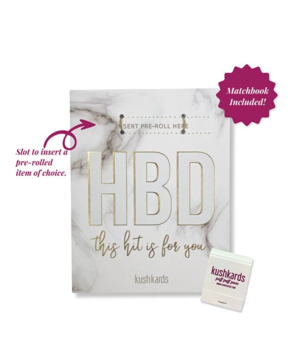 HBD Birthday Greeting Card w/Matchbook - Image 2