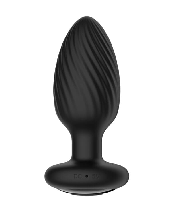 Nexus Tornado Rotating & Vibrating Medium Butt Plug w/Remote - Black - Image 2