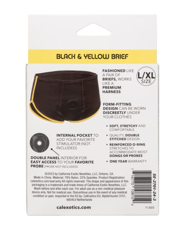 Boundless Boxer Brief - Black/Yellow L/XL - Image 5
