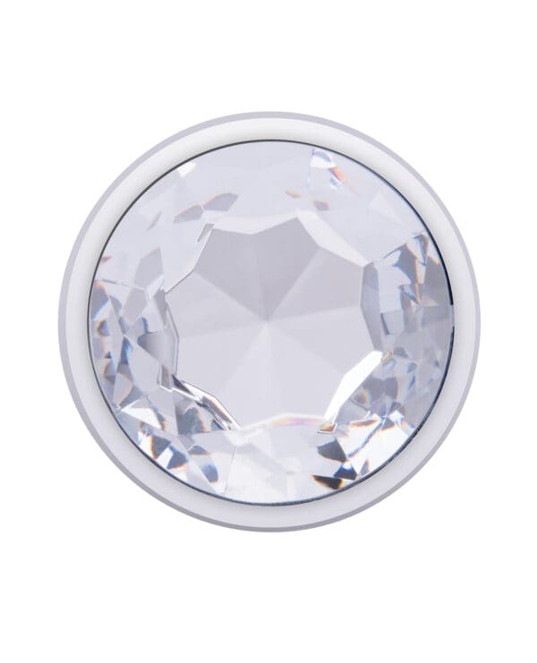 Gemsations 2 pc 3.25" & 3.7" Tapered Bling Bling Metal Butt Plug Training Set - Silver - Image 4